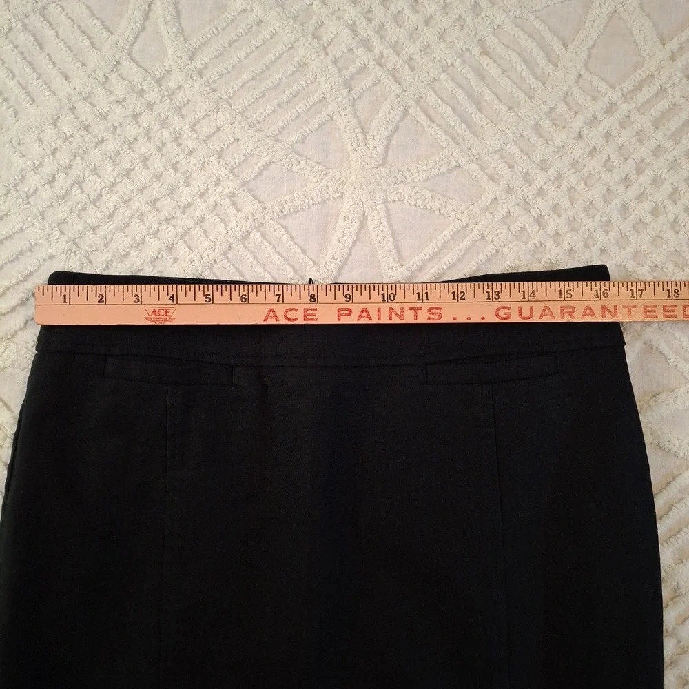 LOFT Black Textured Pencil Skirt Size 10 Lined Career Business‎ Casual Workwear